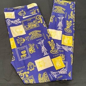 Limited Edition LulaRoe x Disney Toy Story’s Woody Leggings Blue & Yellow